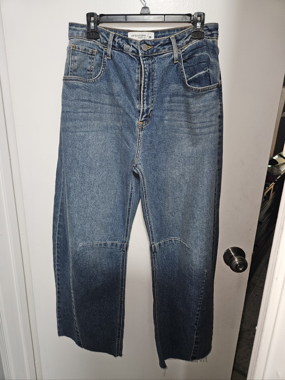 Jeans - Blue Straight-Leg Denim